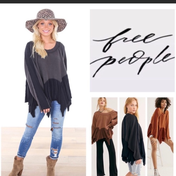 Free People Tops - 𝅺FREE People Gold Duster Pullover Tunic Top Sz small